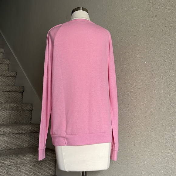 PJ Salvage Sz M Pink Graphic "Let's Flamingle" Thermal Top - Picture 4 of 15